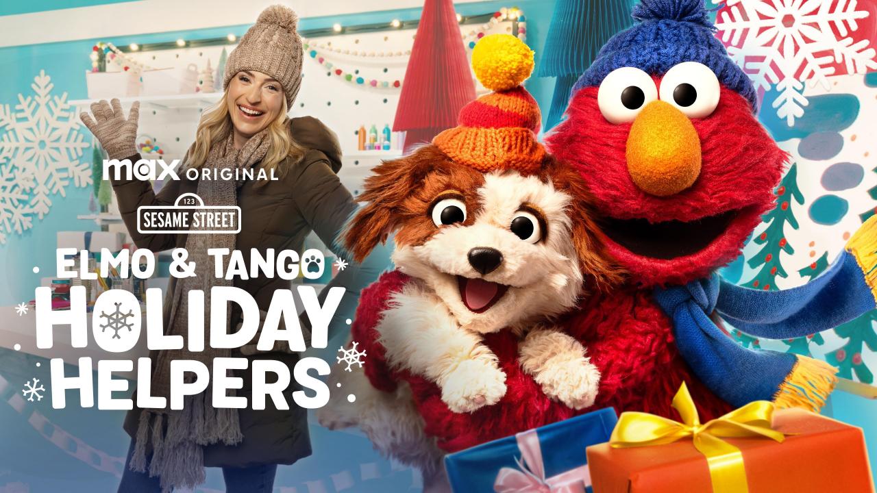 Elmo and Tango Holiday Helpers