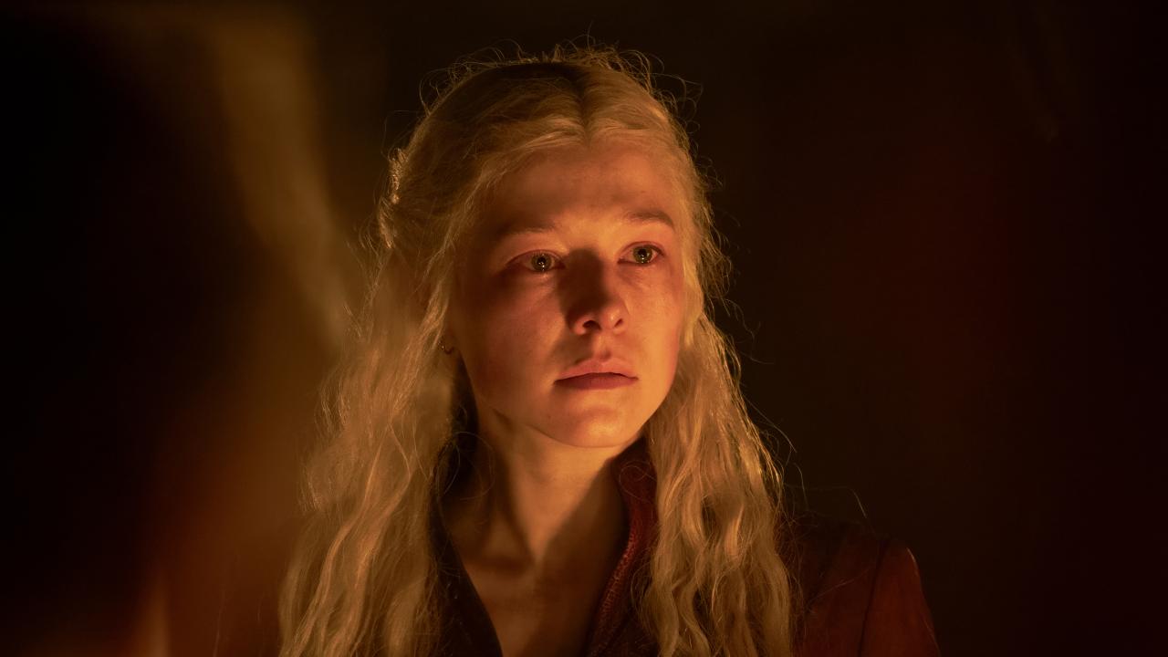 Rhaenyra Targaryen embracing fire and blood
