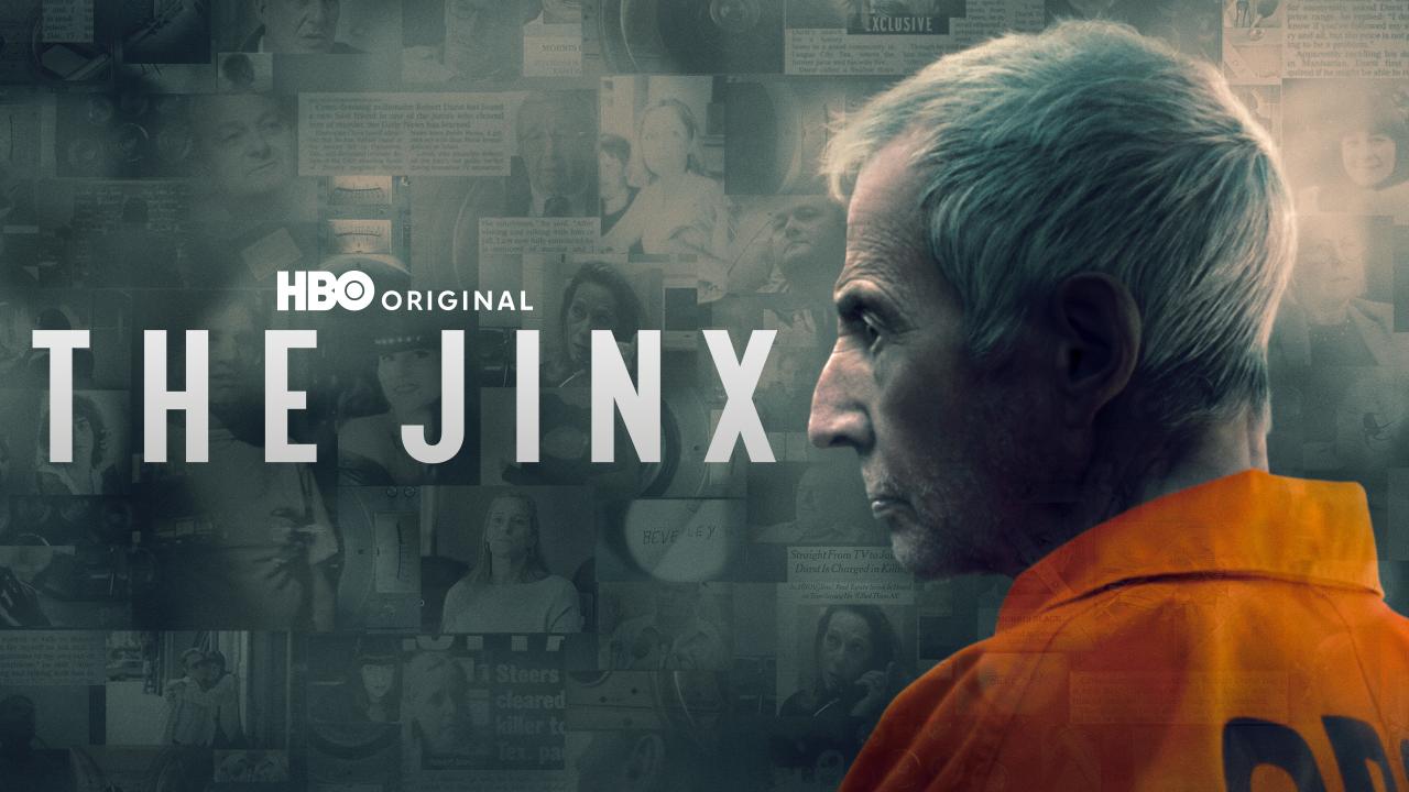 HBO true-crime documentary The Jinx Official HBO artwork for The Jinx: The Life and Deaths of Robert Durst, a documentary examining a high-profile criminal investigation